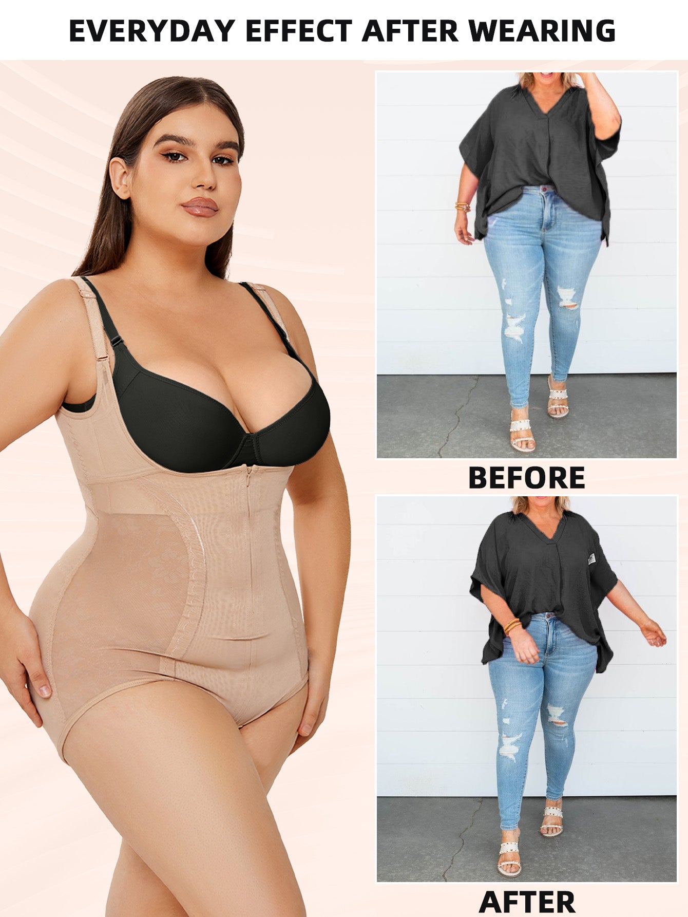 Plus Size Shaping Bodysuit