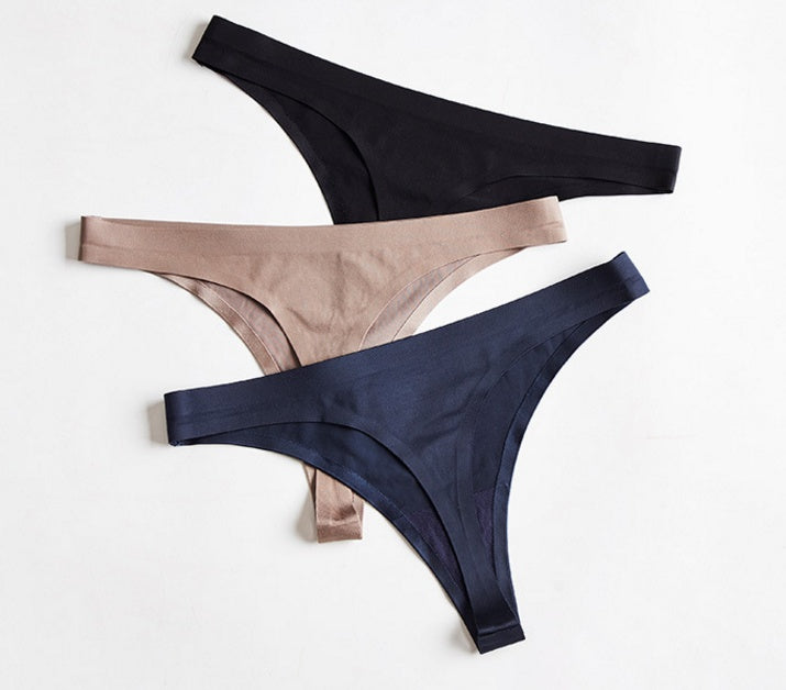 Silk-Touch Thong Panties