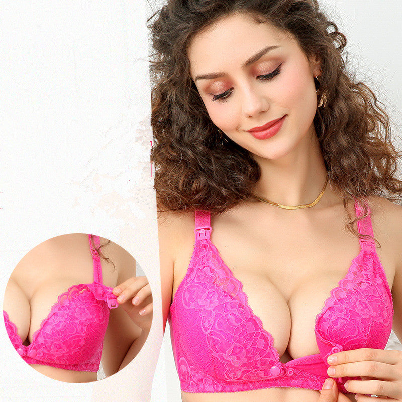 Lace Cotton Nursing Bra