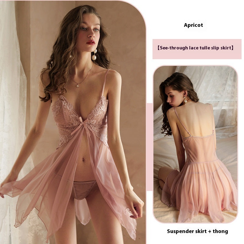 Lace Strap Nightwear Set
