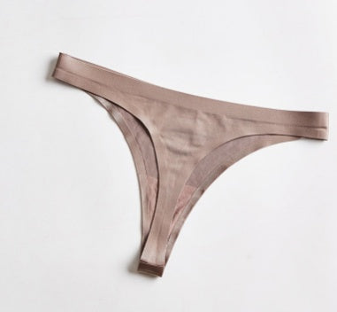 Silk-Touch Thong Panties