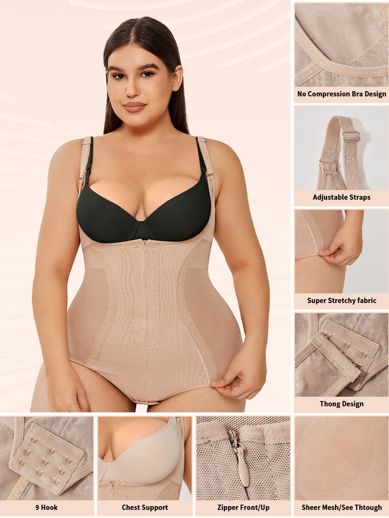 Plus Size Shaping Bodysuit