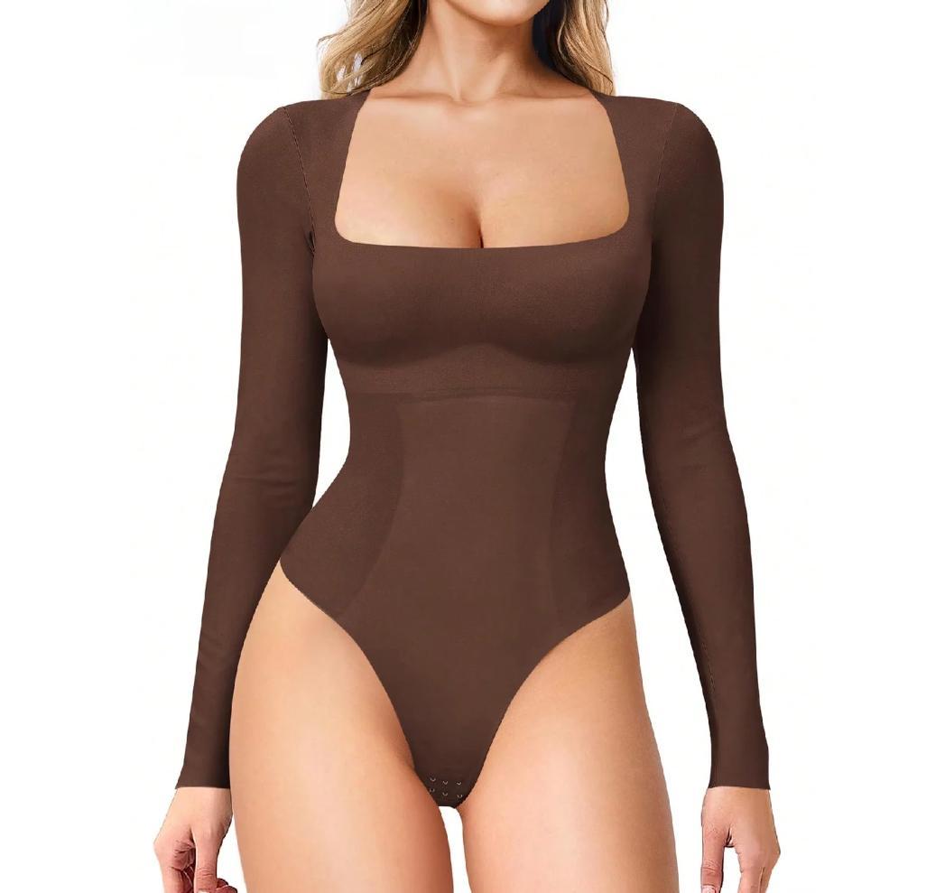 Square Neck Tummy Shaping Bodysuit